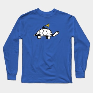 minimal turtle (white) Long Sleeve T-Shirt